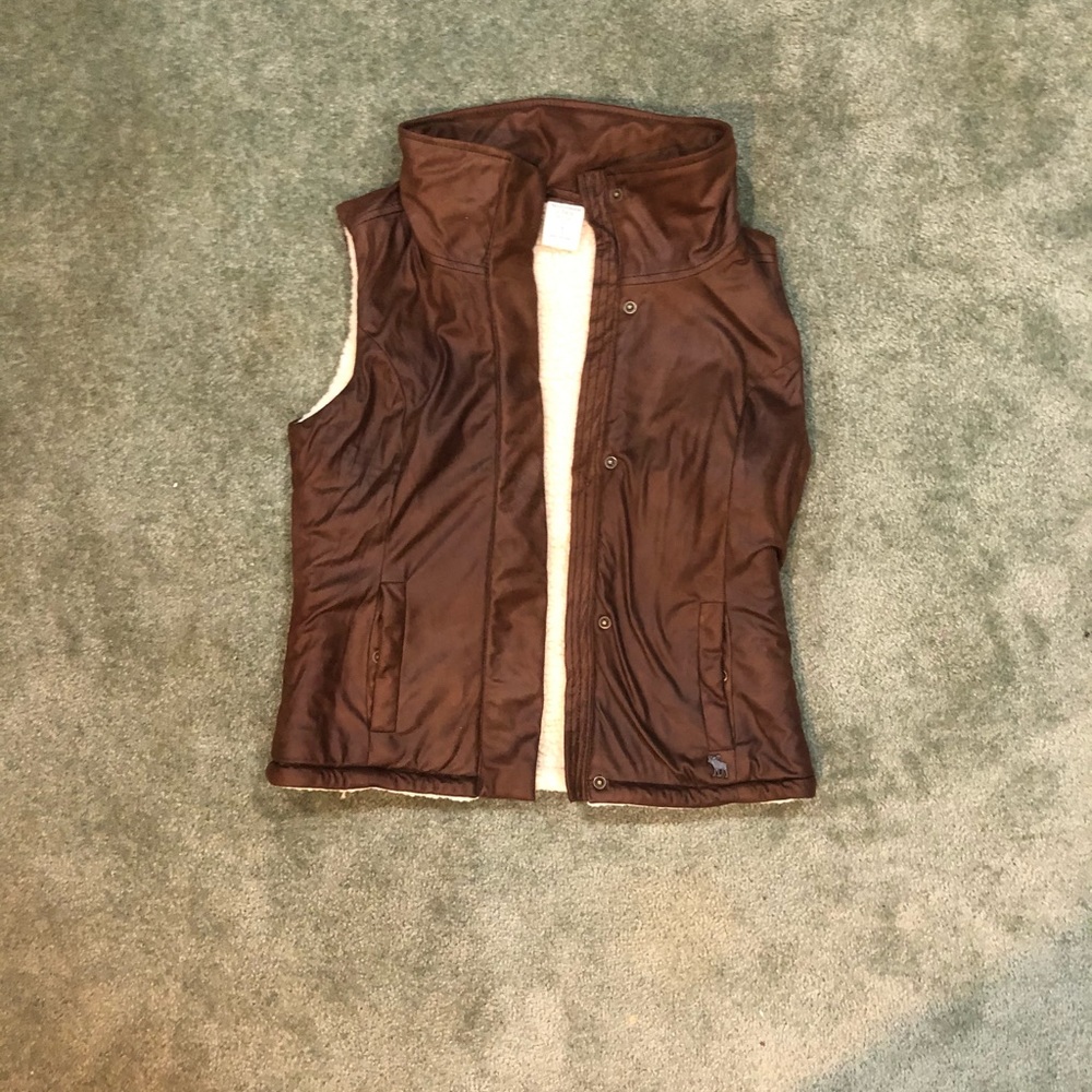 Abercrombie and Fitch Sherpa Lined Vest